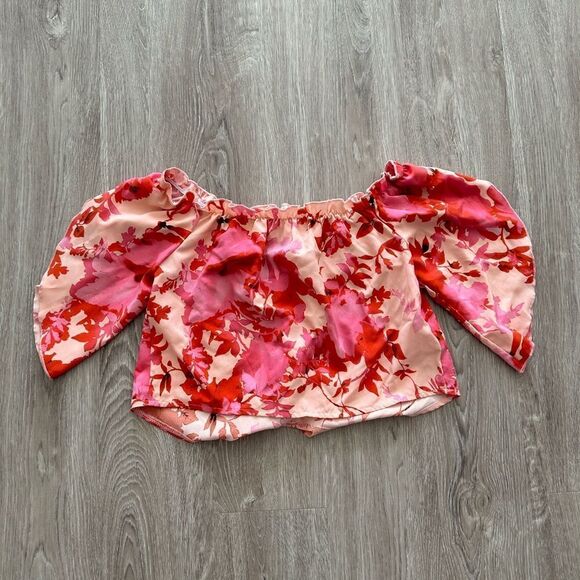 Floral Off the Shoulder Top - Picture 4 of 7